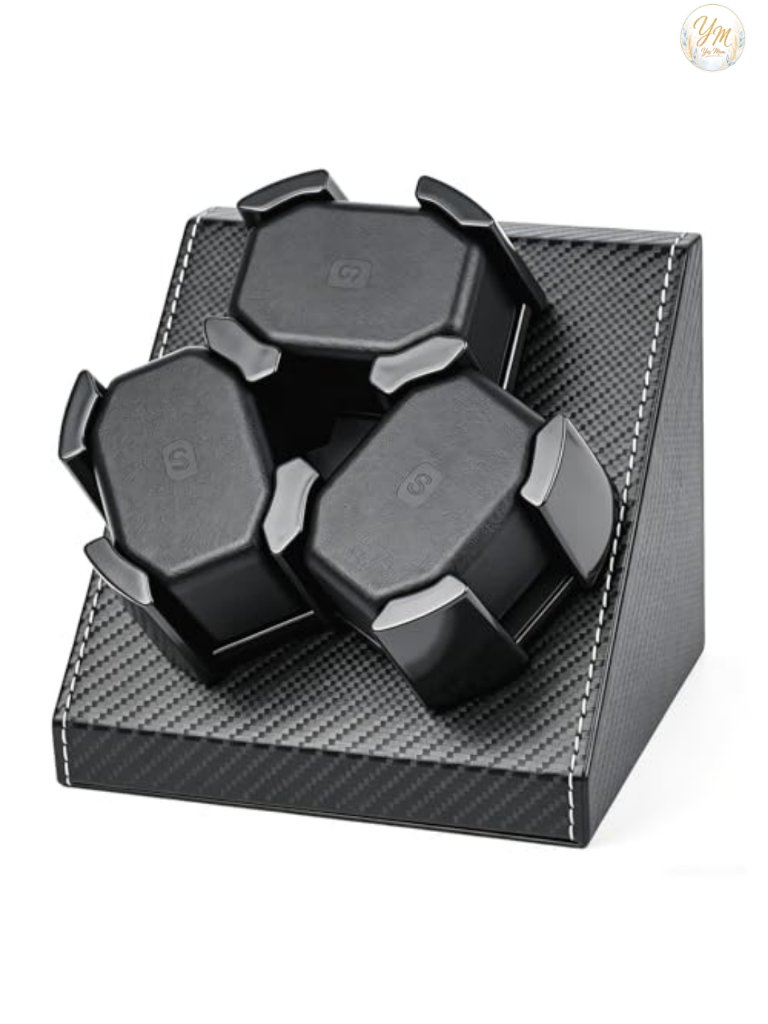Watch Winder For Automatic Watches Pu Leather Usb 2 Rotation Modes